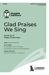 Glad Praises We Sing SATB choral sheet music cover Thumbnail